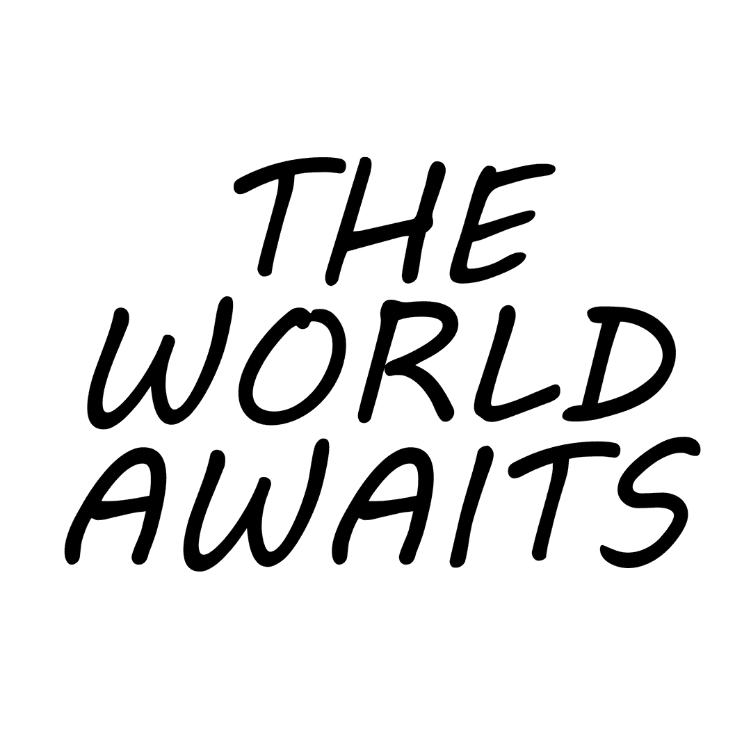 Transparent World Awaits Text Illustration