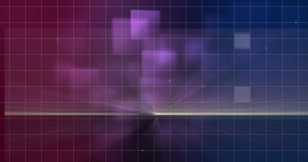 Grid Pattern Illuminated Holographic Abstract Background