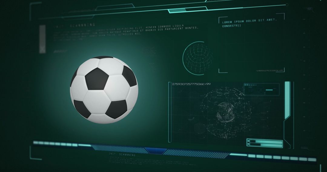 Digital Interface Analyzing Soccer Ball Visual Data