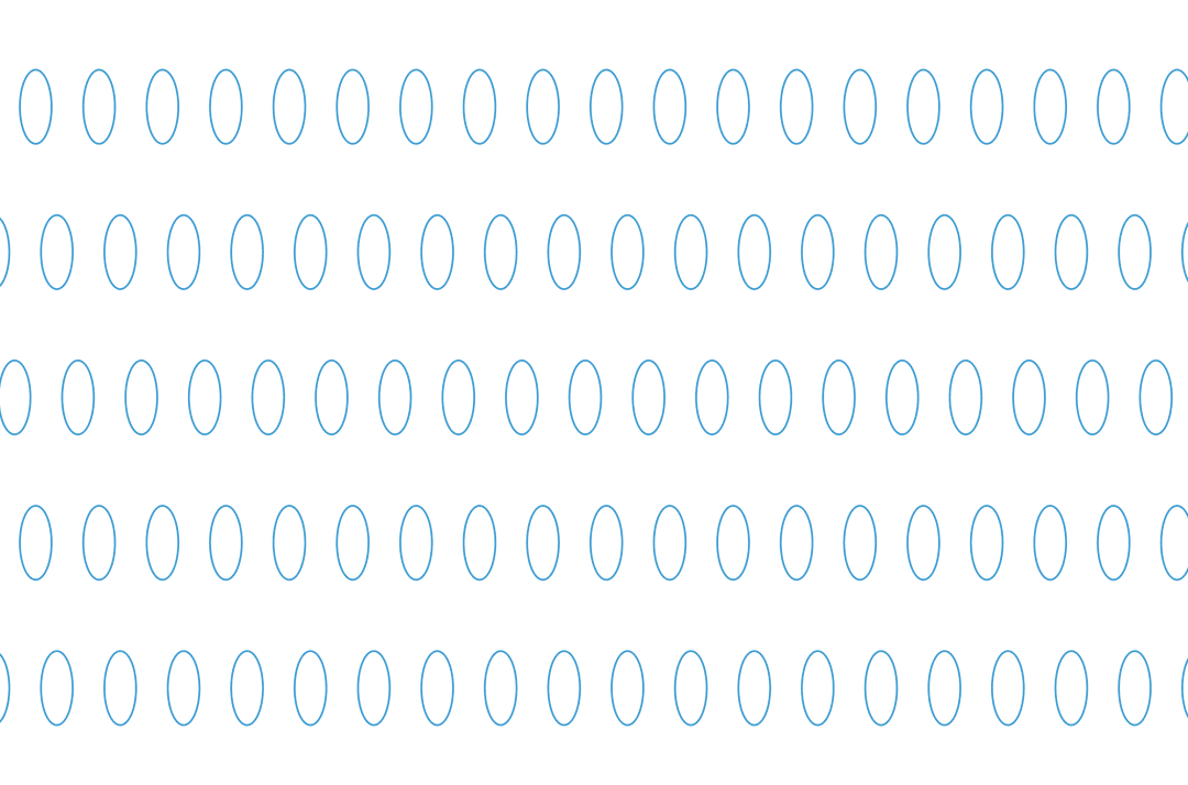 Digital Blue Zero Shapes on Transparent Background