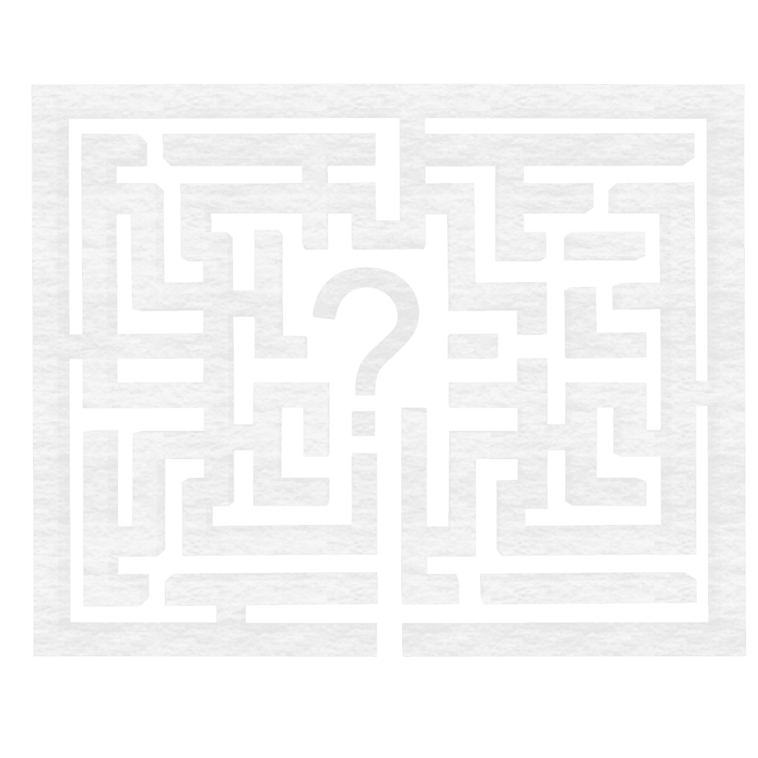Transparent Vector Maze with Question Mark Design
