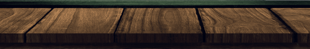 Vector PNG Transparent Dark Wooden Boards and Green Edge