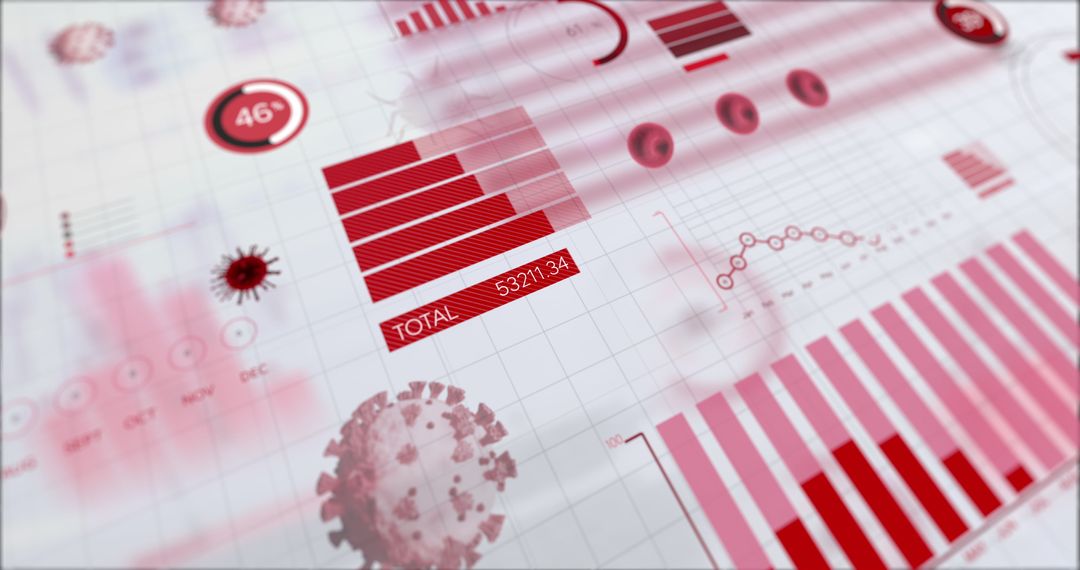 Covid-19 Data Analysis with Graphs and Statistics Concept Art