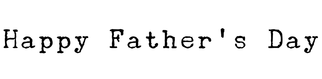 Happy Father's Day Celebration Text Transparent Background