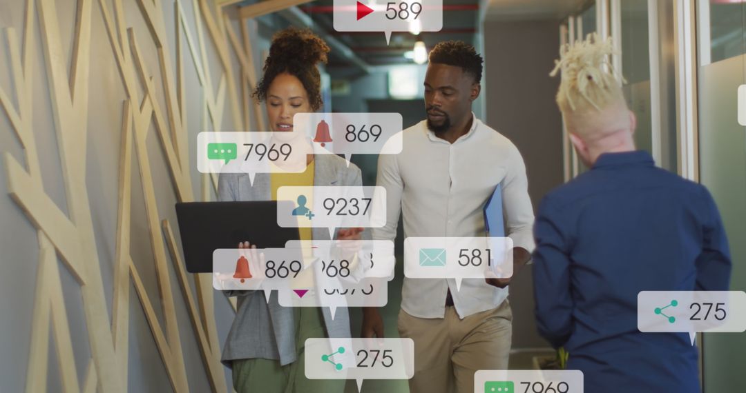 Professional Team Discussing Digital Promotion Strategies