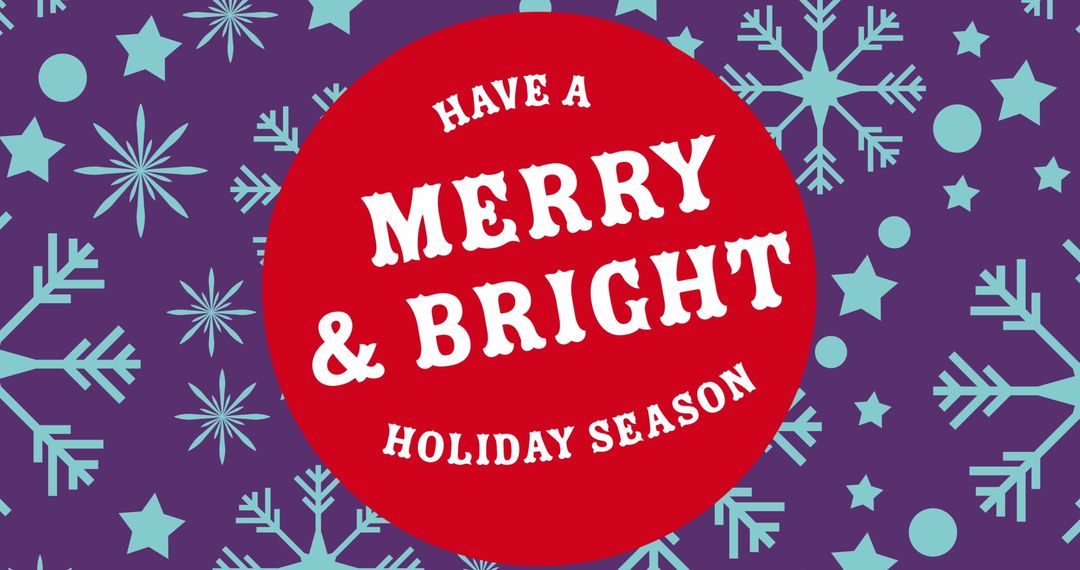 Christmas Greetings with Festive Snowflake Pattern