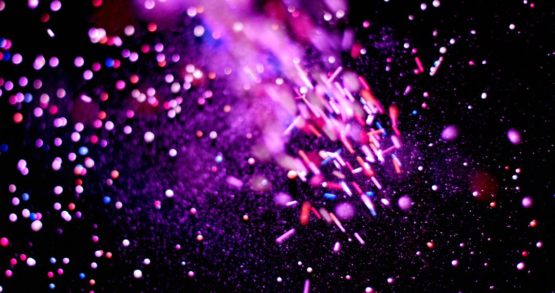 A vibrant display of glittering particles fills the frame - Free Images, Stock Photos and Pictures on Pikwizard.com