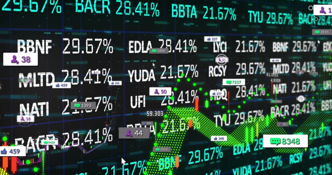 Futuristic Digital Finance Dashboard with Social Analytics