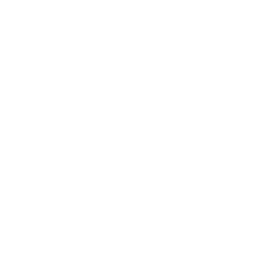 Pattern of White Passport Icons on Transparent Background