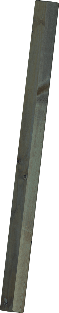 Transparent Wooden Bar Isolated on White Background