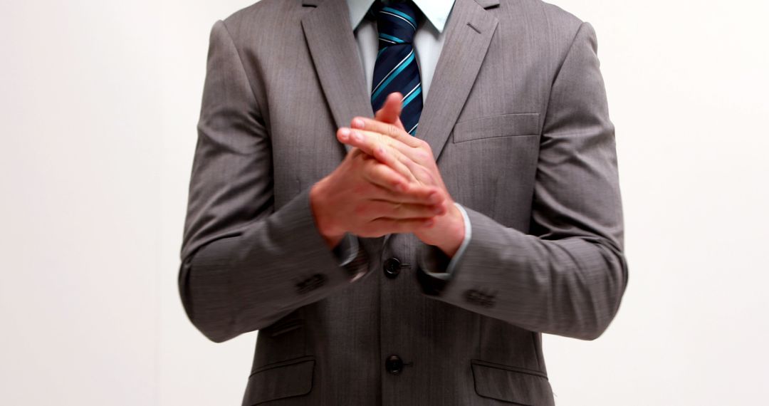 Businessman Clapping Recognition Celebration - Free Images, Stock Photos and Pictures on Pikwizard.com