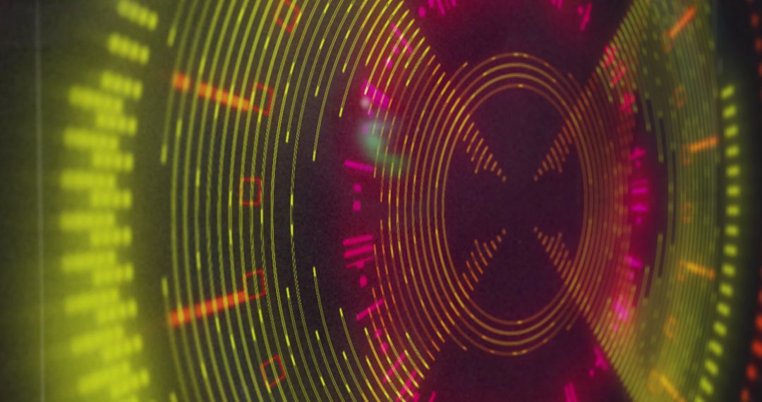 Futuristic Digital Interface Displaying Ecology Icons