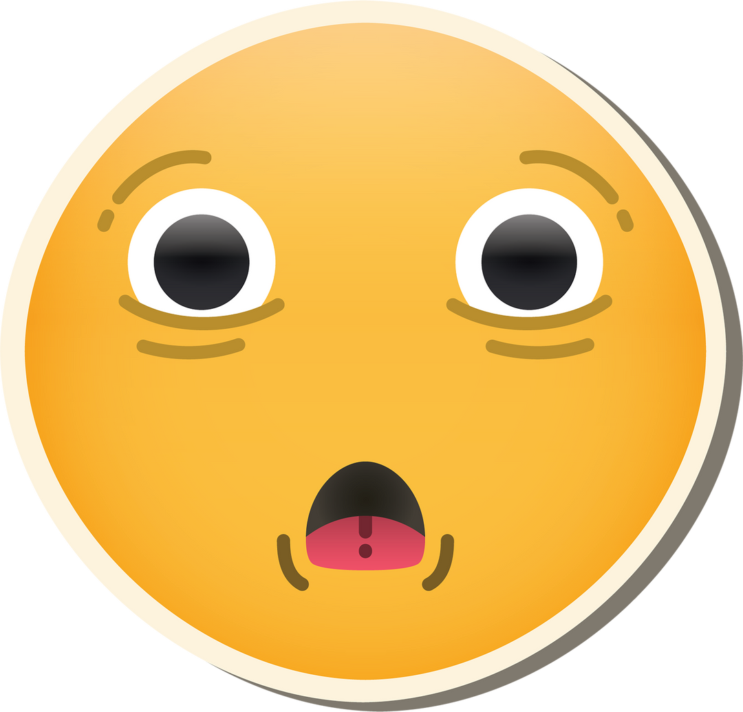 Shocked Emoji Vector on Transparent Background for Social Media - Download Free Stock Images Pikwizard.com