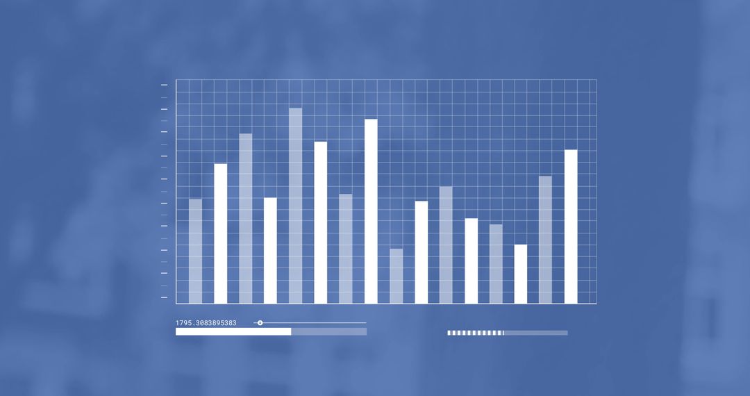 digital bar graph with blue background indicating data analysis - Free Images, Stock Photos and Pictures on Pikwizard.com