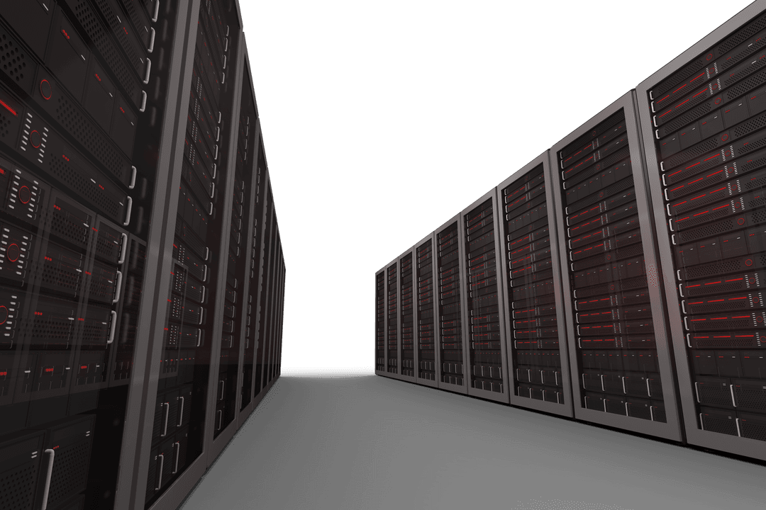 Digital Illustration Transparent Background Server Cabinets