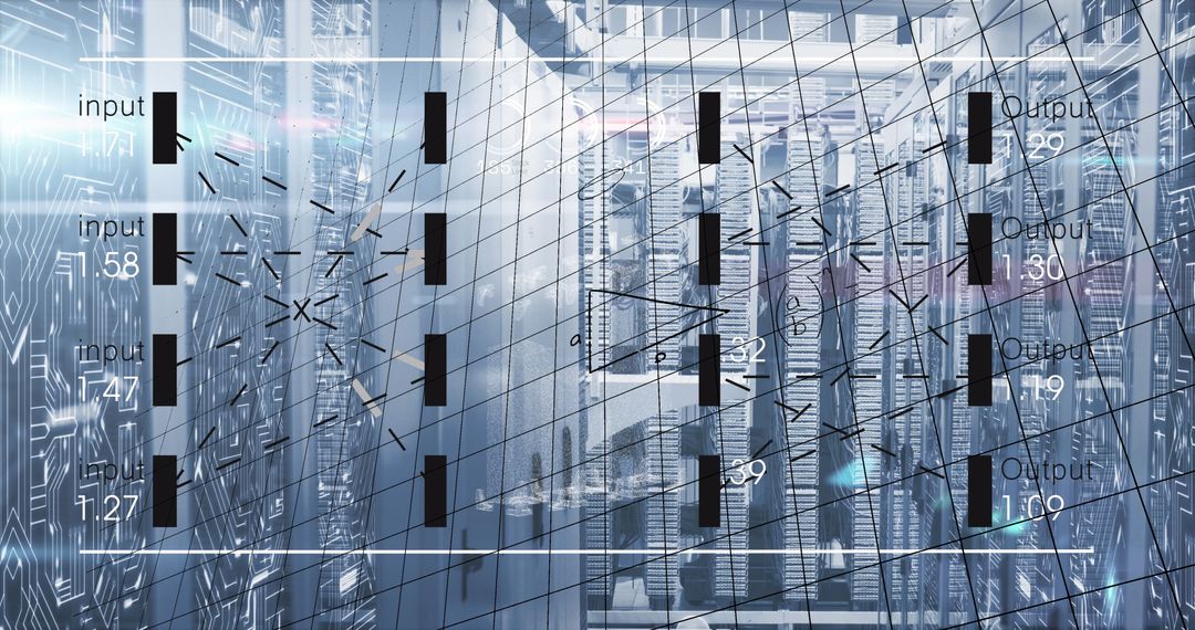Data processing technology in server room and digital interface