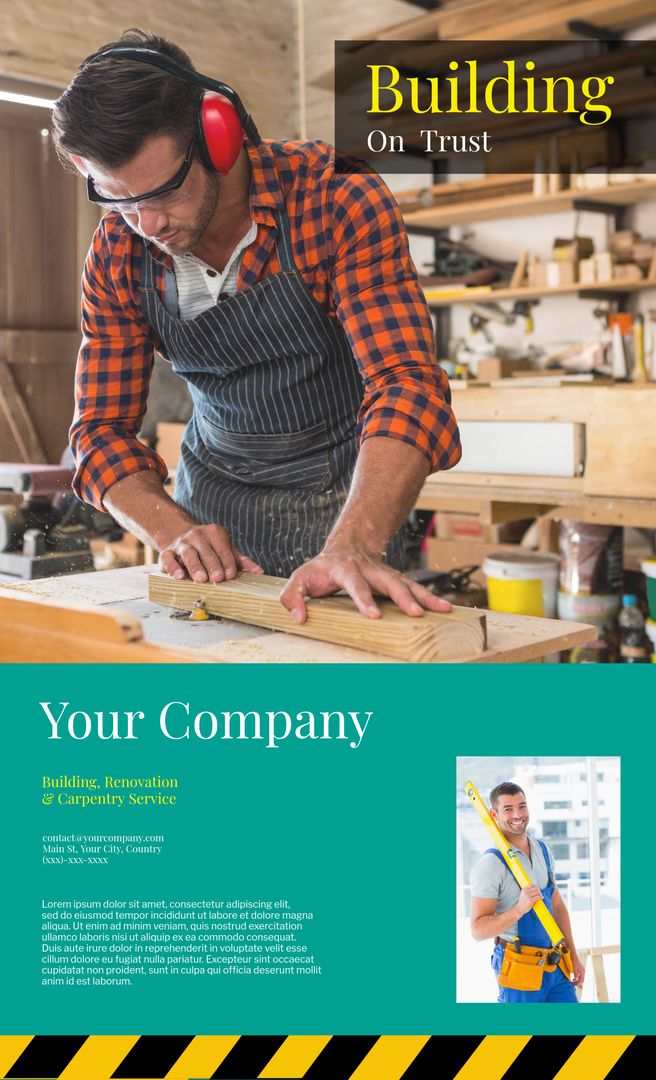 Carpenter in Workshop Symbolizing Craftsmanship and Trust in Construction