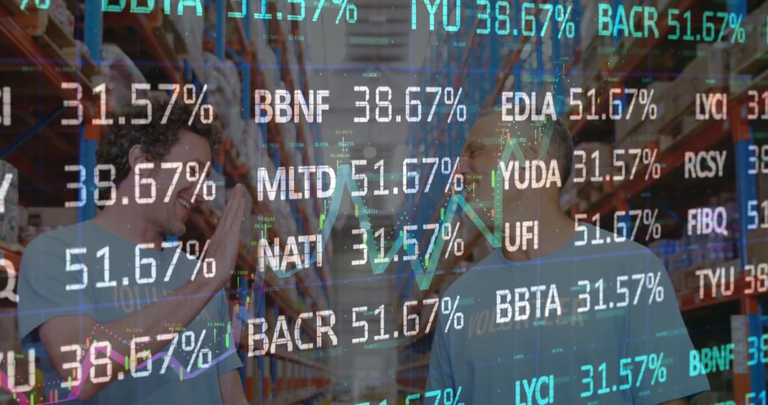 Financial Data Overlay on Volunteers Coordinating in Warehouse