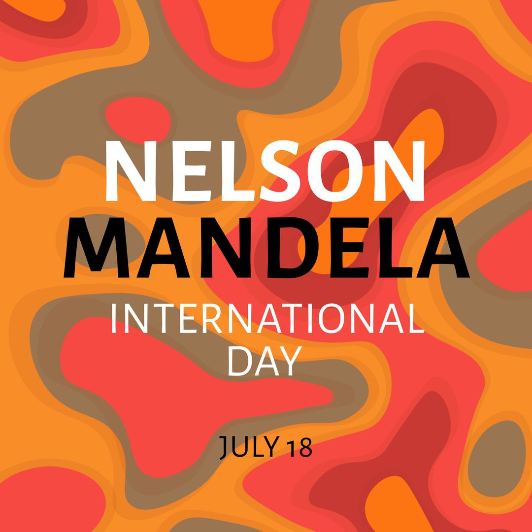Colorful Abstract Design for Nelson Mandela International Day