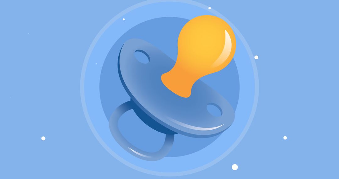 Pacifier Symbol for Childcare and Baby Concepts