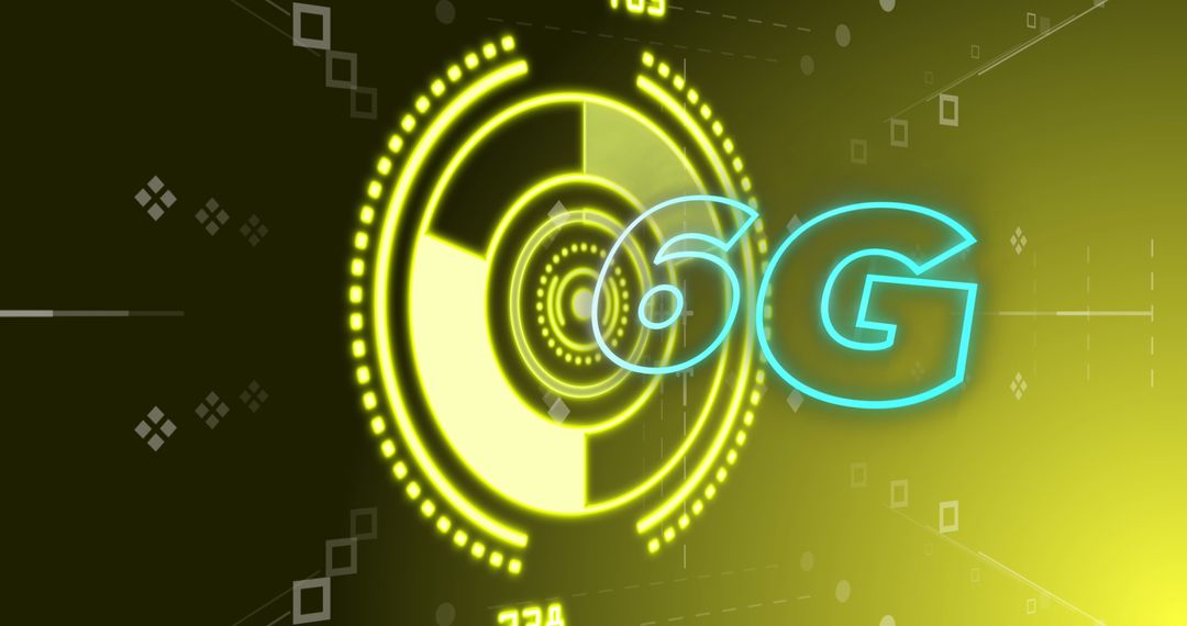 Future Technology Concept: 6G Network with Digital Scan Interface