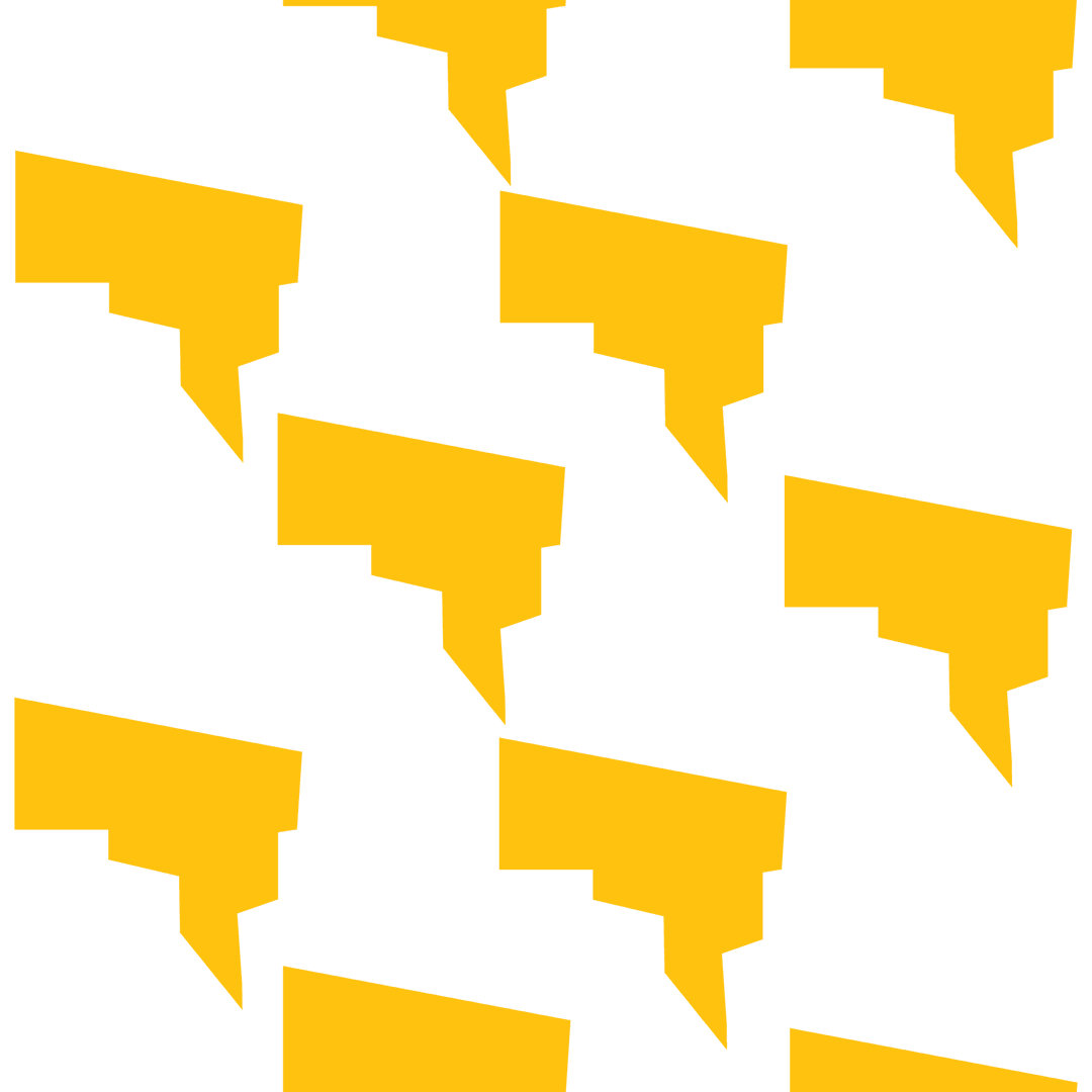 Yellow Speech Banners on Transparent Background for Communication Design