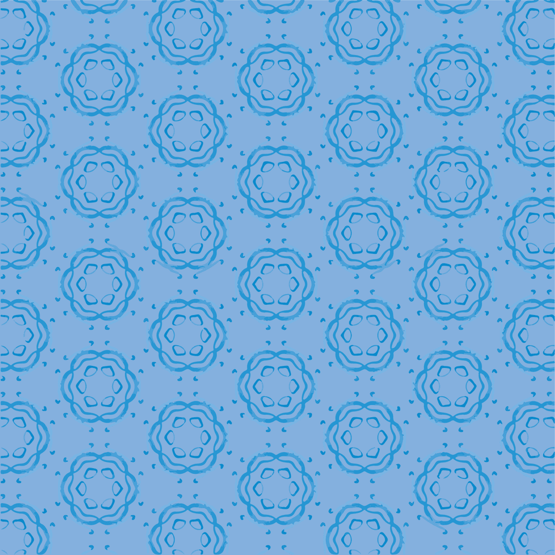 Transparent Blue Repetitive Pattern with Geometric Shapes