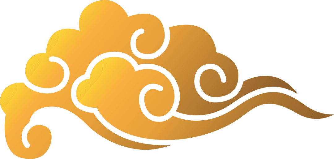 Yellow Cloud PNG Transparent Background Abstract Vector