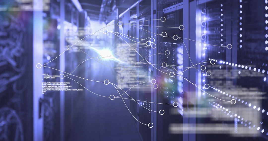 Data Center Network with Futuristic Digital Overlay