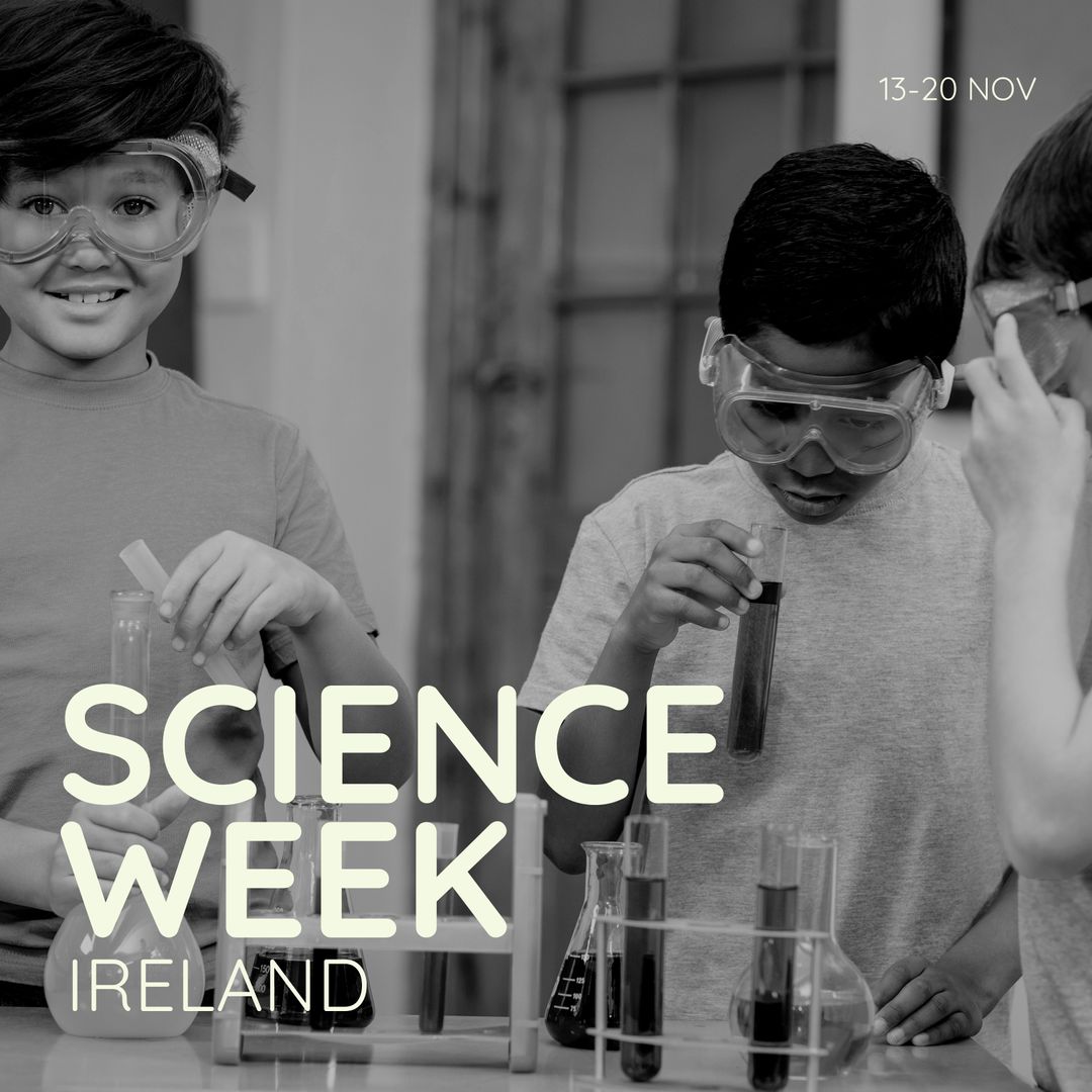 Diverse Children Engaged in Science Experiment During Science Week