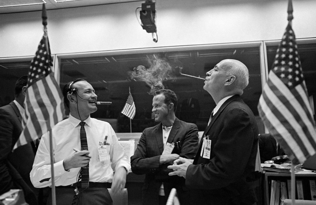 Astronaut L. Gordon Cooper, Jr. - Misc. - Mission Control Center (MCC) Activity - Gemini-Titan (GT)-7 and GT-6 - MSC - Free Images, Stock Photos and Pictures on Pikwizard.com