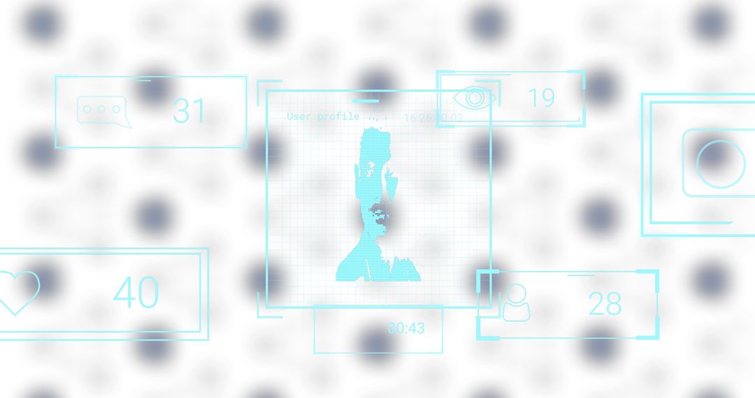 Digital Profile with Social Media Engagement Elements