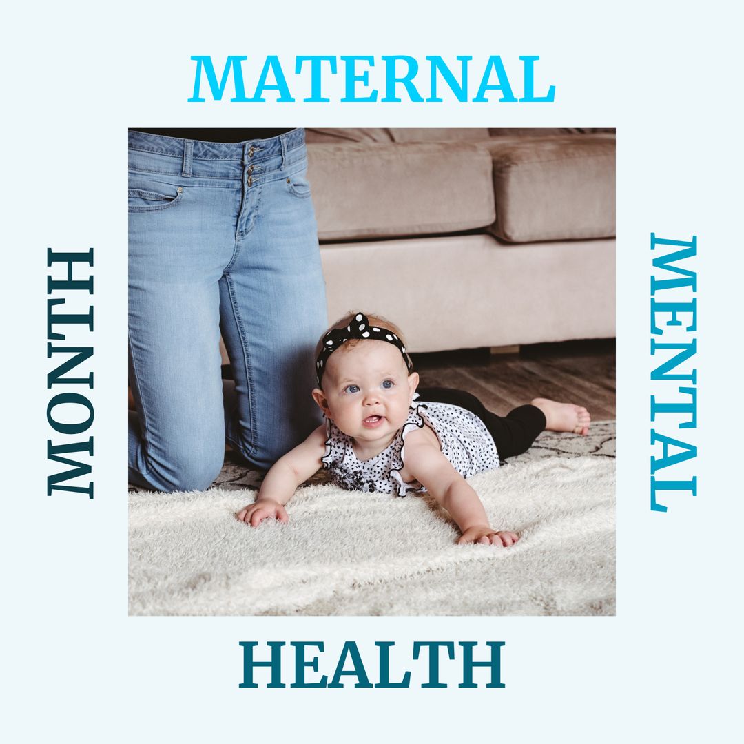 Maternal Health Awareness with Mother and Baby on Carpet - Download Free Stock Templates Pikwizard.com