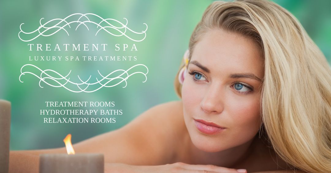 Tranquil Woman Relaxing in Luxurious Spa Environment