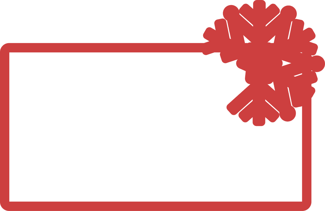 festive red frame with snowflake on transparent background - Download Free Stock Images Pikwizard.com