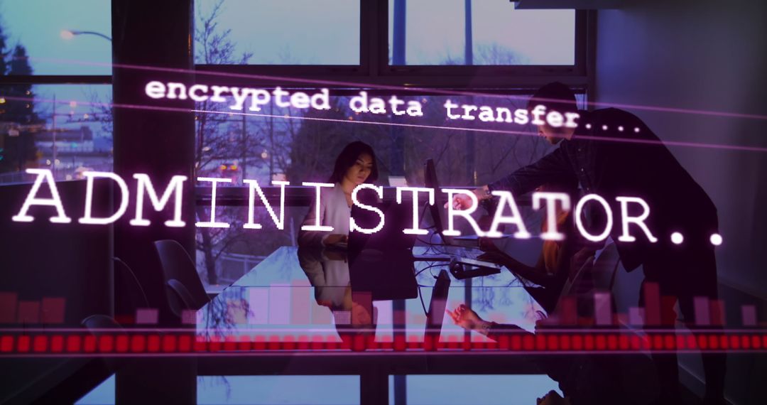 Business Professionals Discussing Encrypted Data Transfer Solutions