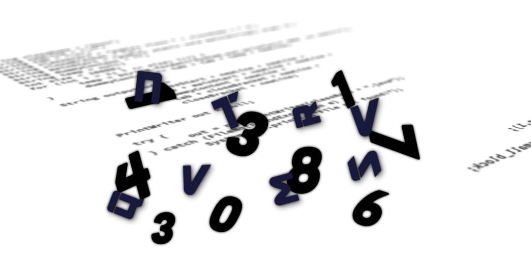 dynamic numbers and alphabet elements on data processing background - Free Images, Stock Photos and Pictures on Pikwizard.com