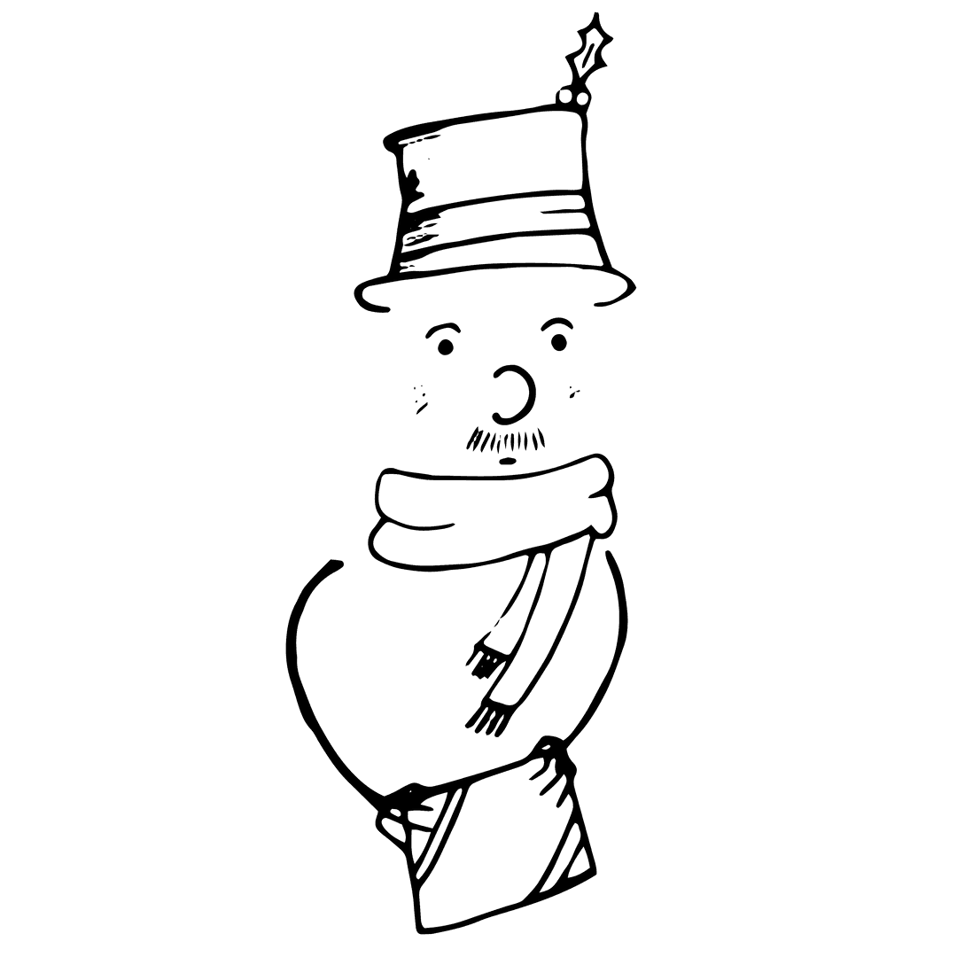 Festive Abstract Character with Present on Transparent Background