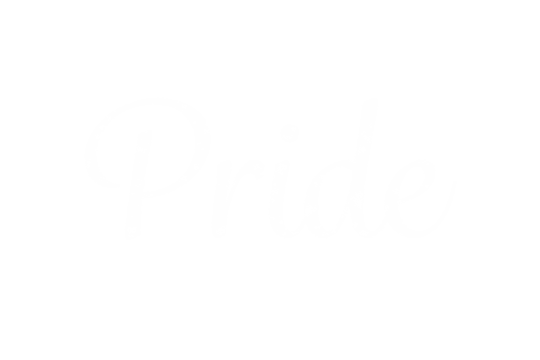 Pride Text on Transparent Background