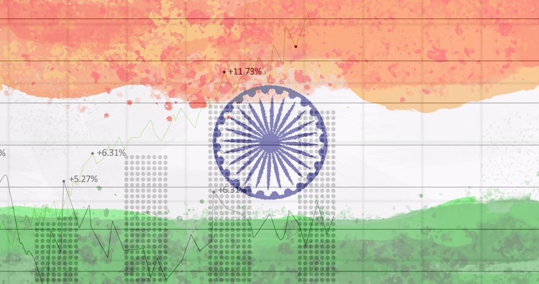 COVID-19 Data Overlaid on Indian Flag Depicting Healthcare Statistics - Free Images, Stock Photos and Pictures on Pikwizard.com