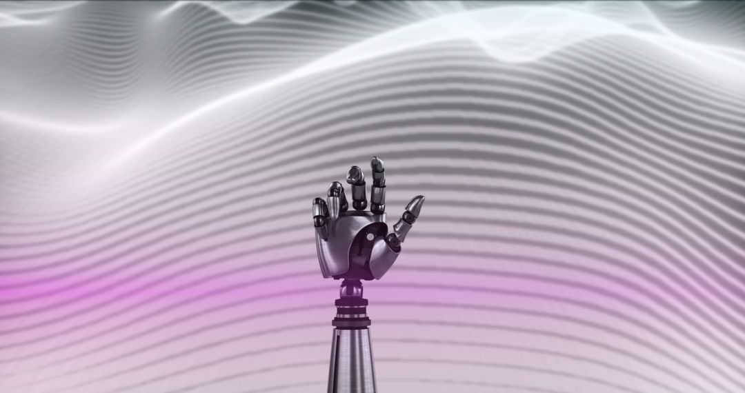 Robot Arm Reaching in Futuristic Digital Concept Design