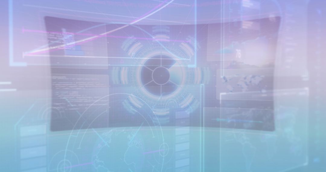 Futuristic Holographic Technology Interface with Coding Elements