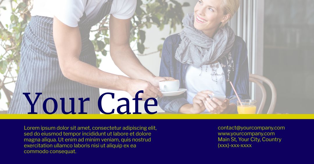 Smiling Interaction at Cozy Café Perfect for Socializing