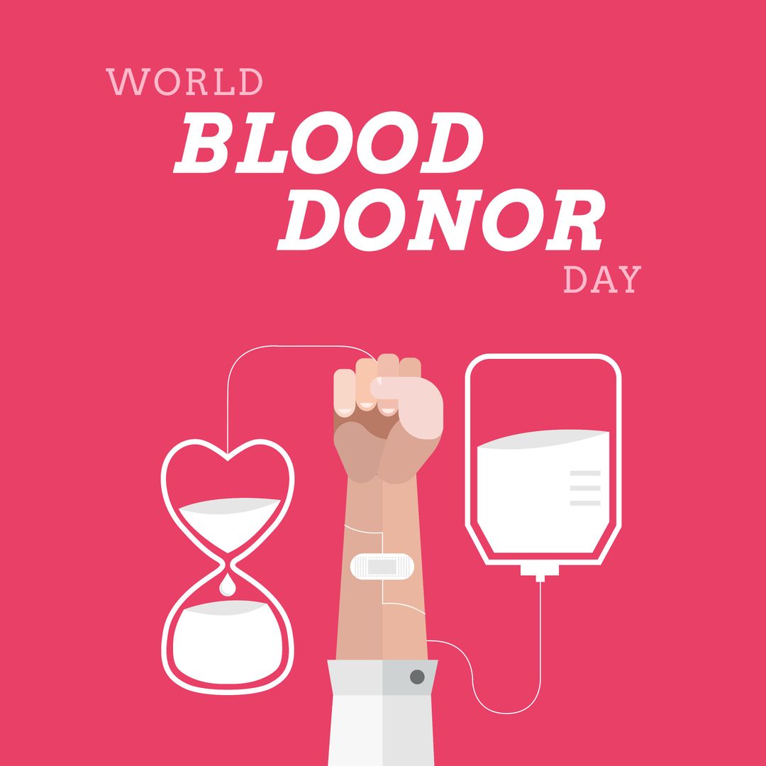World Blood Donor Day Healthcare Awareness Vector Design