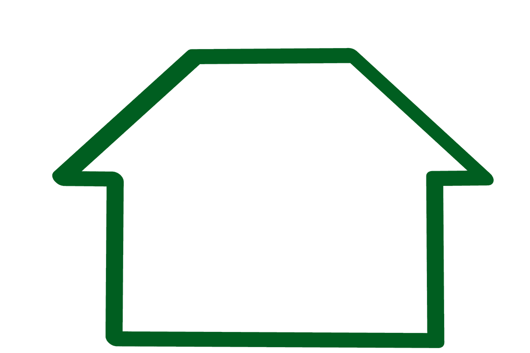 Digital House Icon on Transparent Background