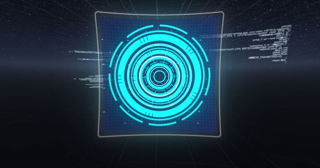 Futuristic 6G Technology Interface with Data Visualization