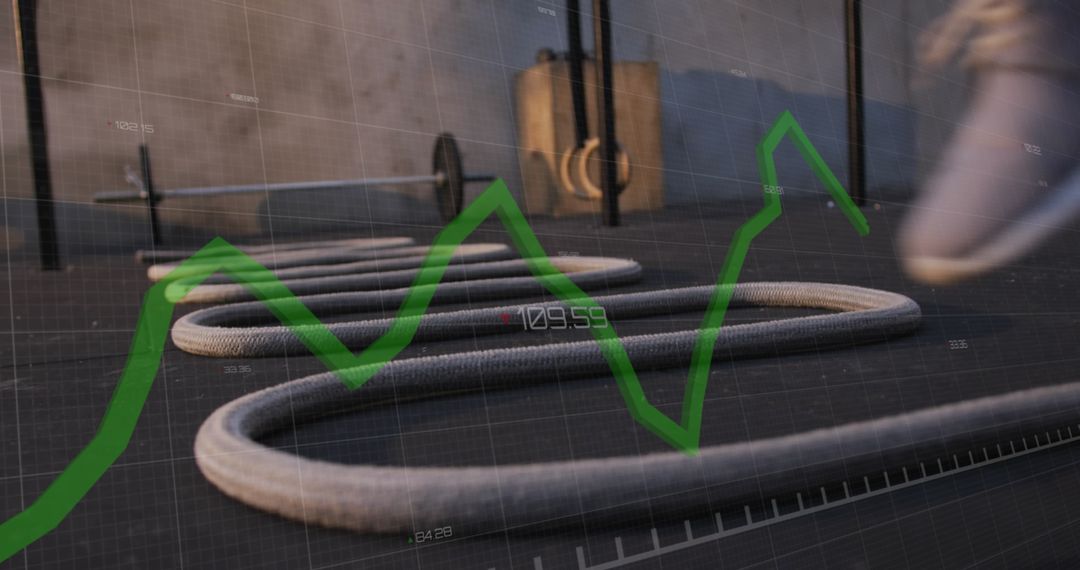 Data Visualization Over Workout Scene Blending Fitness and Technology