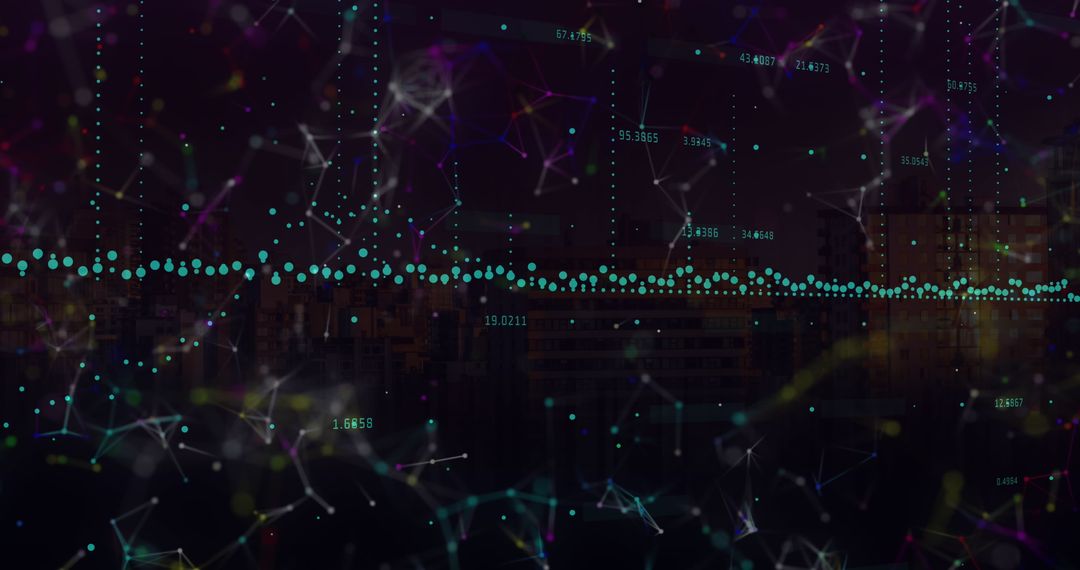 Abstract Financial Data Processing with Cosmic Network Connections