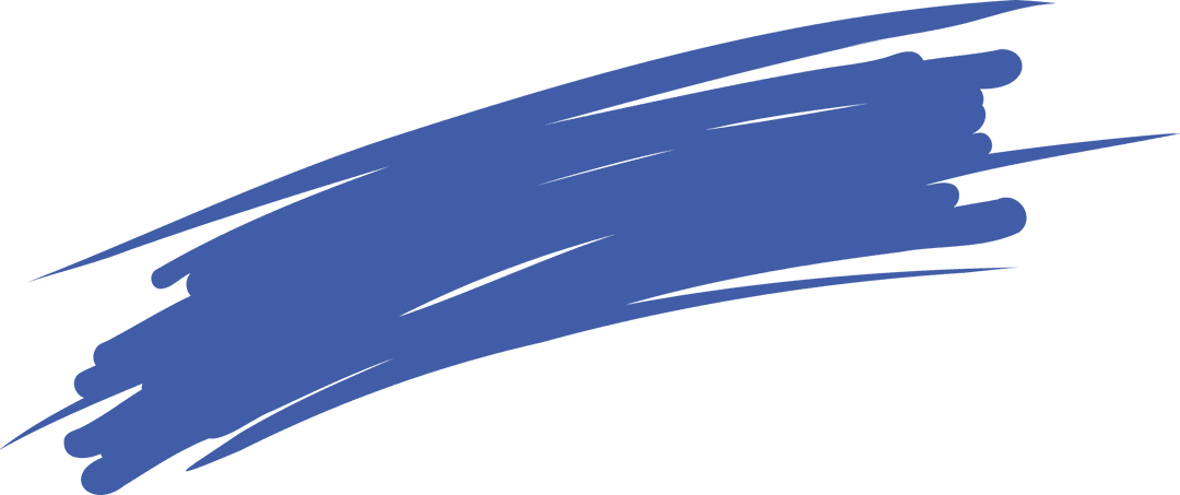 Navy Brush Stroke-on-Transparent Background Creative Design Element