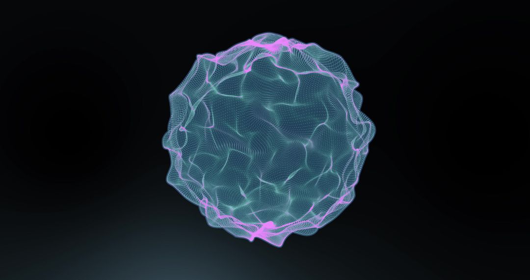 Glowing Blue Digital Mesh Symbolizing Global Connections